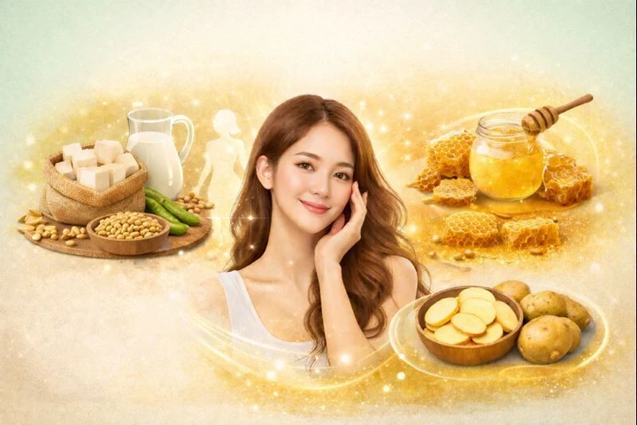 Bộ ba thực phẩm '1 trắng, 2 vàng' giúp phụ nữ trẻ, đẹp khi nội tiết suy giảm